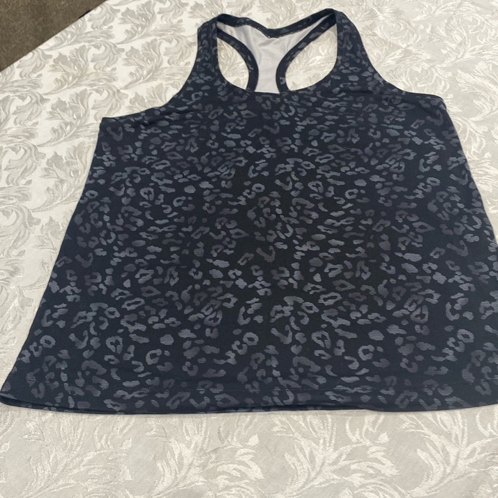 Leopard print workout tank